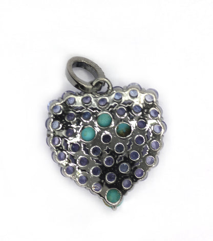Heart Pave Diamond Pendant