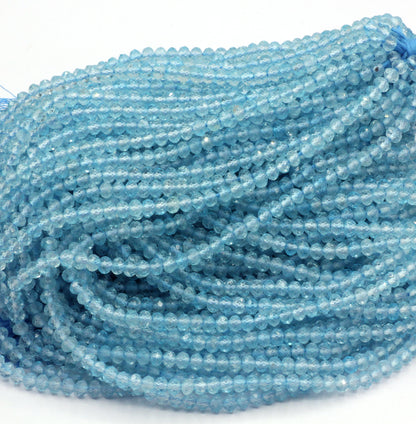 Topaz Blue Faceted Beads