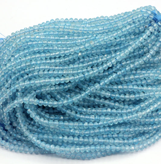 Blue Topaz  Faceted Beads.