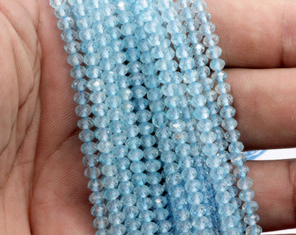 Topaz Blue Faceted Beads
