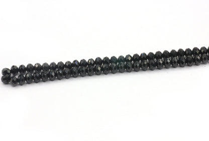 Black Spinel  Faceted Beads.