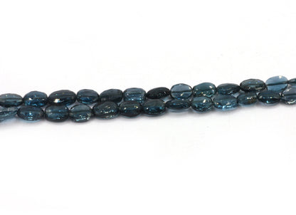 London Blue Topaz Faceted Oval Bead