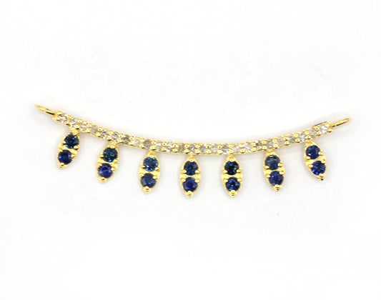 14k Solid Gold Diamond Pendants.