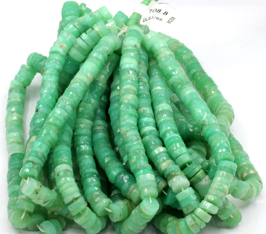 Chrysoprase Faceted Heshi, Faceted Donut, Faceted Tyre
