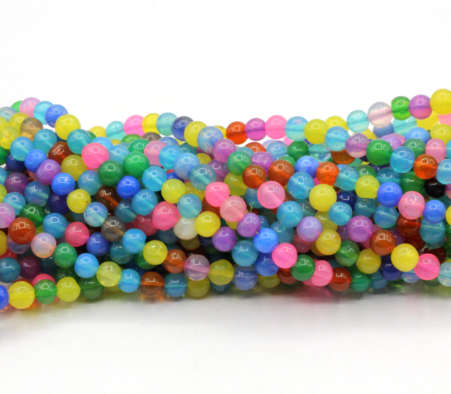 Disco Opal Beads Smooth, Dyed Color