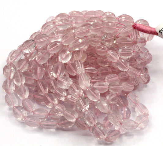 Rose Quartz Faceted Beads,