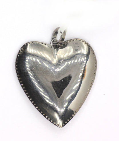Heart Pave Diamond Pendant