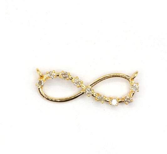 14k Solid Gold Diamond Pendants.