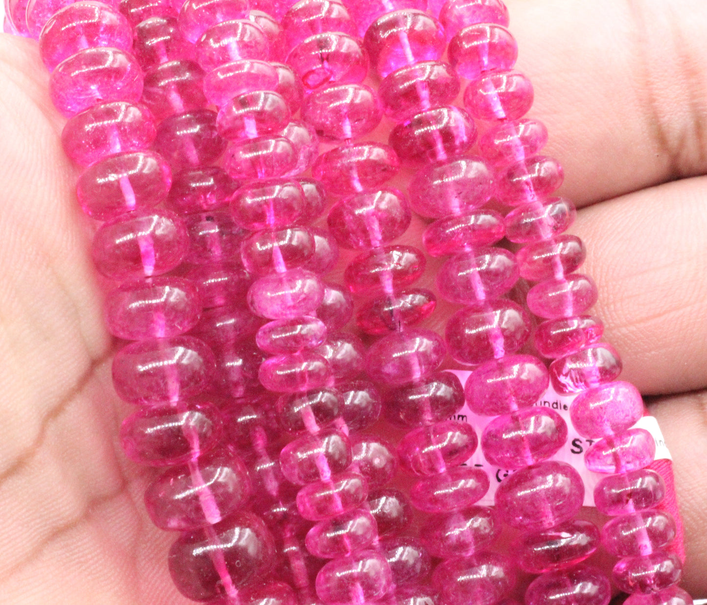 Topaz, Pink Topaz Smooth Beads, Topaz Gemstone Beads, Dyed Coated Color