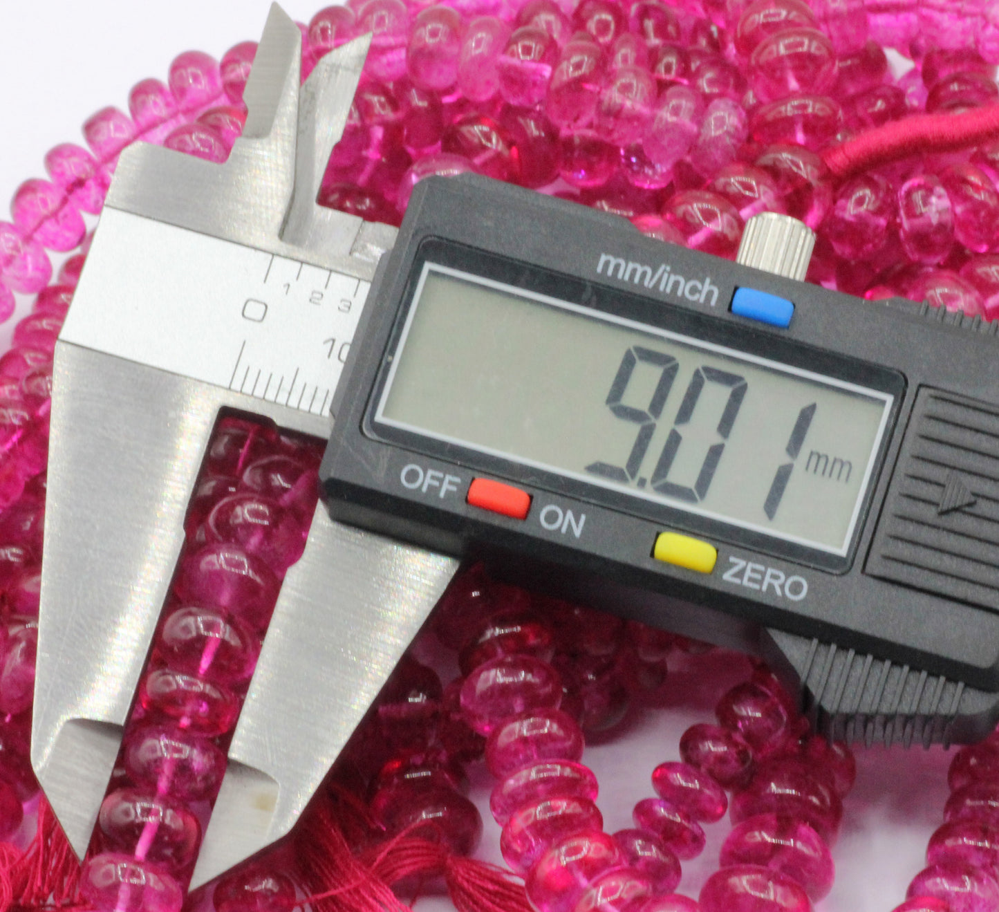 Topaz, Pink Topaz Smooth Beads, Topaz Gemstone Beads, Dyed Coated Color