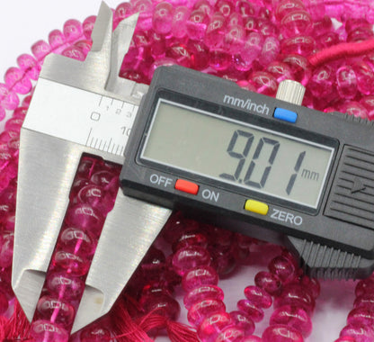 Topaz, Pink Topaz Smooth Beads, Topaz Gemstone Beads, Dyed Coated Color