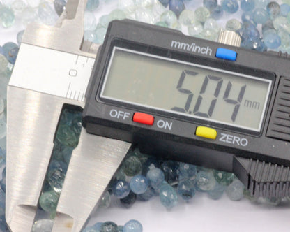 Aquamarine faceted Drop. Size 8x5 mm