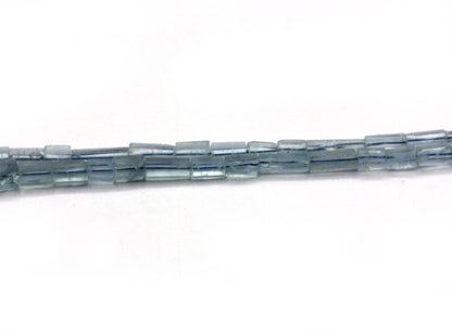 Aquamarine faceted Tube Bead, Size 10x5 mm