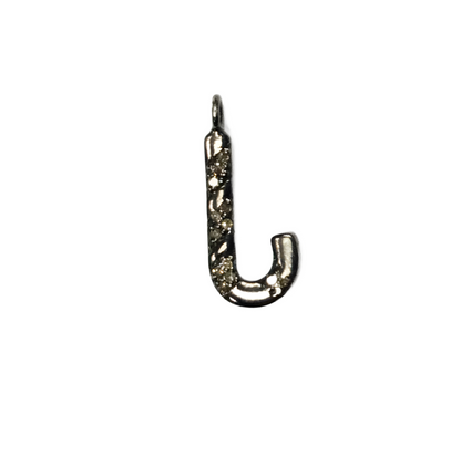 Initial J Diamond Charm