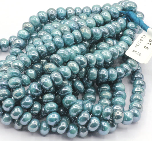 Moonstone Smooth Beads, Size 8 to 9 mm, Dyed Coated Color, Color Stable