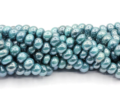 Moonstone Smooth Beads, Size 8 to 9 mm, Dyed Coated Color, Color Stable