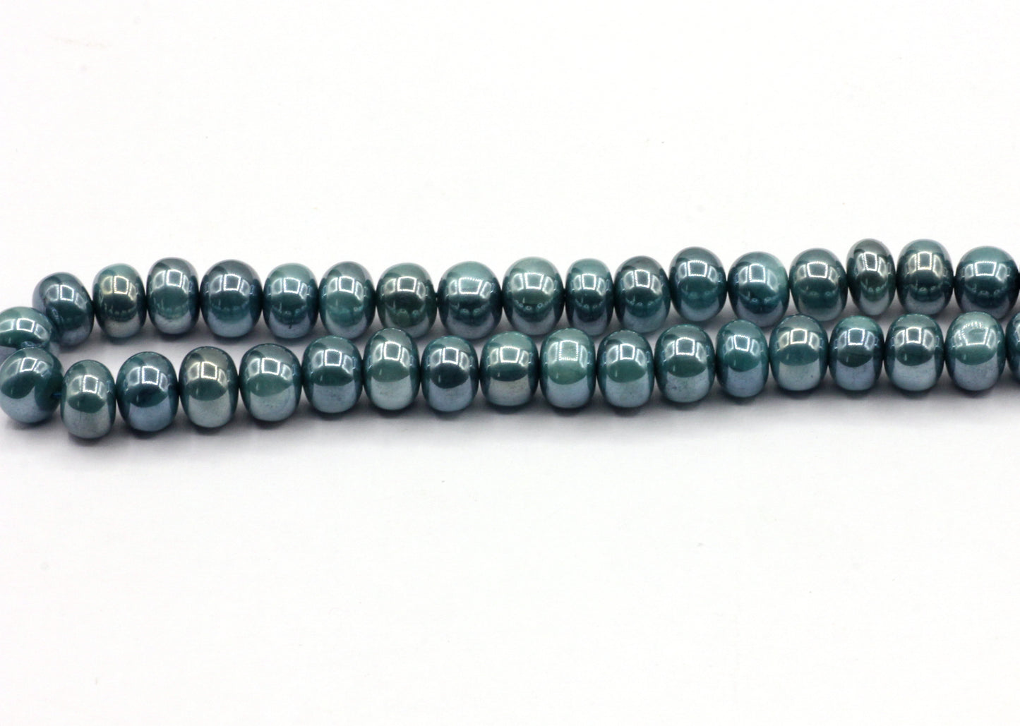 Moonstone Smooth Beads, Size 8 to 9 mm, Dyed Coated Color, Color Stable