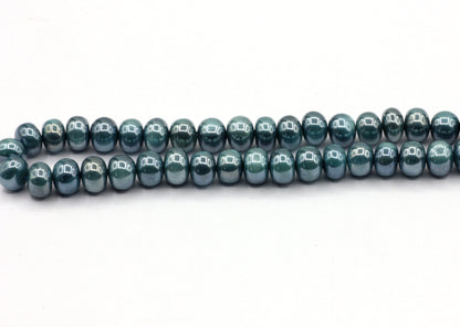 Moonstone Smooth Beads, Size 8 to 9 mm, Dyed Coated Color, Color Stable