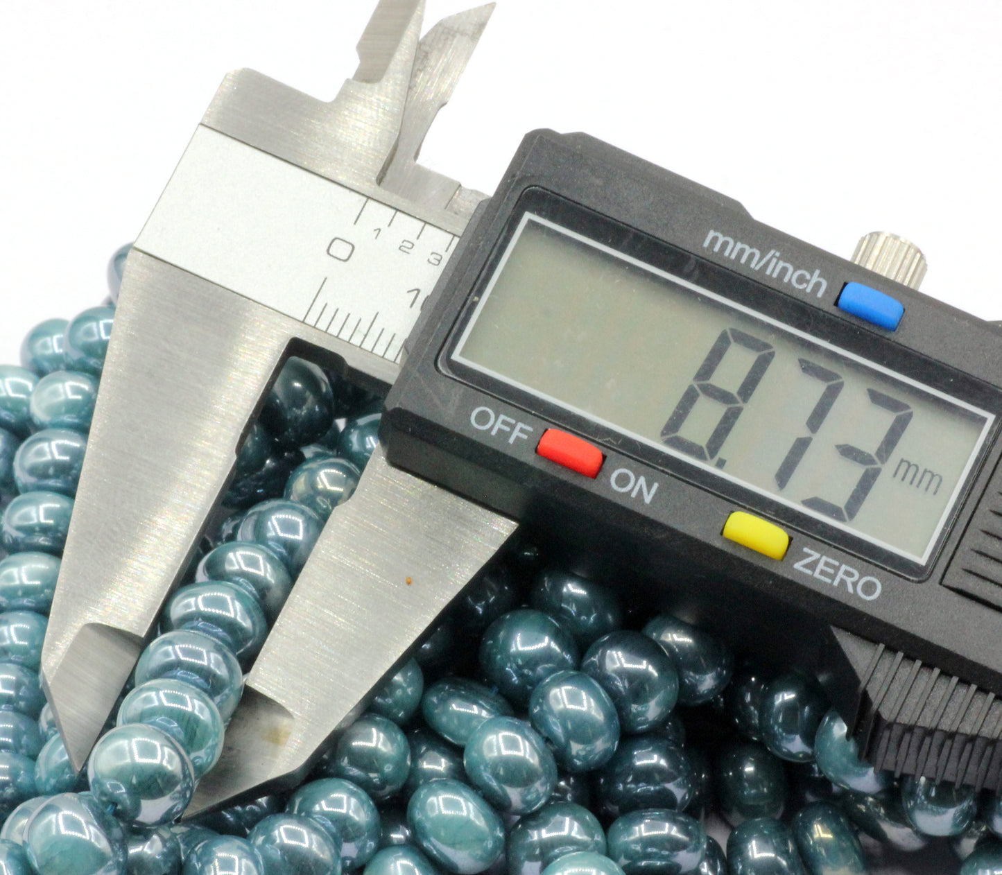 Moonstone Smooth Beads, Size 8 to 9 mm, Dyed Coated Color, Color Stable