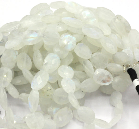 Rainbow Flat Nuggets Faceted Beads, Size 12x9 mm