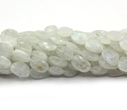 Rainbow Flat Nuggets Faceted Beads, Size 12x9 mm