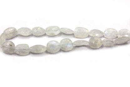 Rainbow Flat Nuggets Faceted Beads, Size 12x9 mm