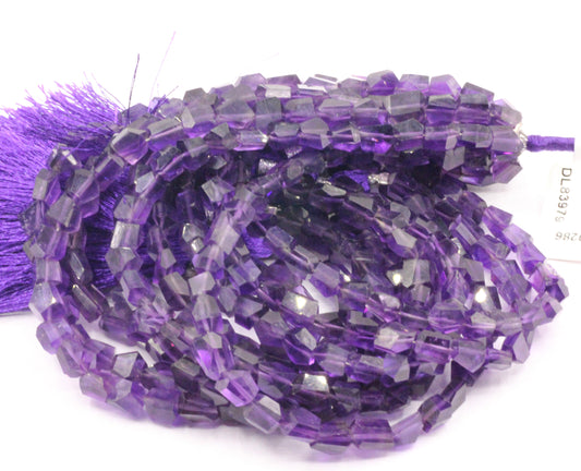 Amethyst  Faceted Nuggets Beads, Natural Amethyst