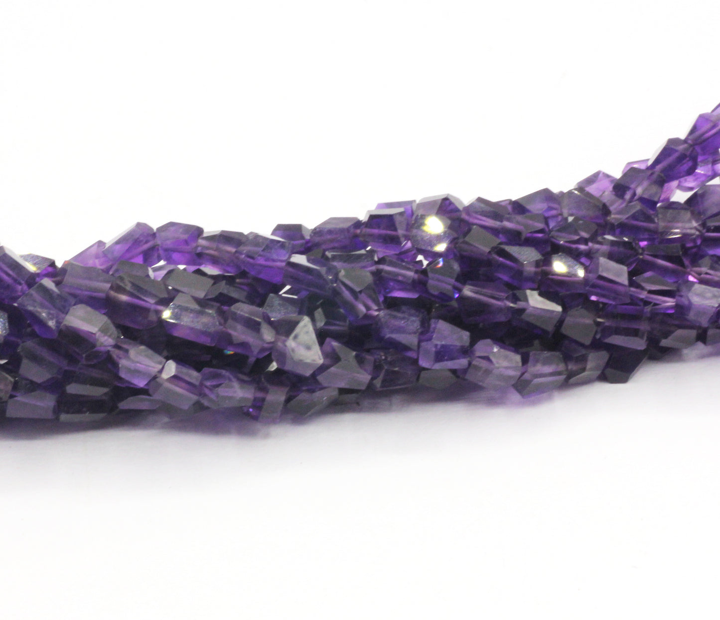 Amethyst  Faceted Nuggets Beads, Natural Amethyst