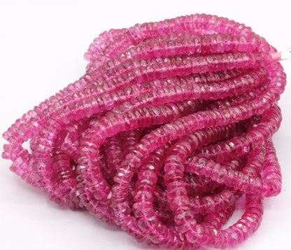 Topaz, Pink Topaz Faceted Beads