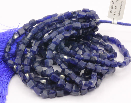 Sodalite Faceted Nuggets Beads, Natural Sodalite