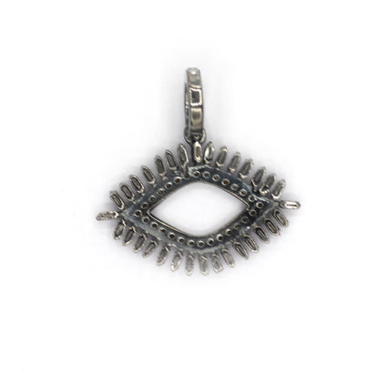 Evil Eye Pave Diamond Pendant