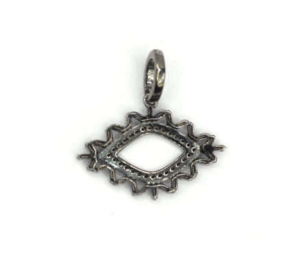 Evil Eye Pave Diamond Pendant