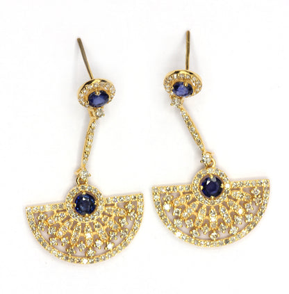 14k Solid Gold Diamond Earring