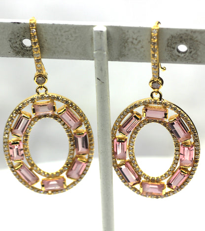 14k Solid Gold Diamond Earring