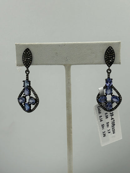 Designer Diamond Earring with Gemstones