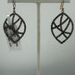 Diamond and Silver Black Rhodium Finish Earring
