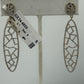 14k Solid Gold Diamond Earrings . Genuine handmade pave diamond Earrings . Approx Size 2.00 "(12 x 50 mm)