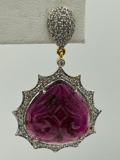 14k Solid Gold Diamond Earring