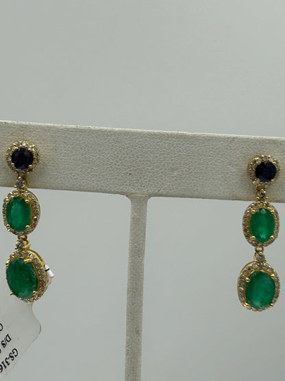14k Solid Gold Diamond Earring. Genuine handmade pave diamond Earring. 14k Solid Gold Diamond Earring..
