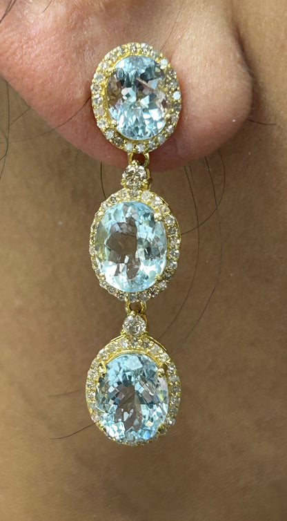 14k Solid Gold Diamond Earring. Genuine handmade pave diamond Earring. 14k Solid Gold Diamond Earring..