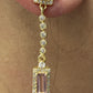 14k Solid Gold Diamond Earring. Genuine handmade pave diamond Earring. 14k Solid Gold Diamond Earring..