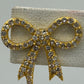 Ribbon 14k Solid Gold Diamond Stud Earring. Genuine handmade pave diamond Earring. 14k Solid Gold Diamond Earring..