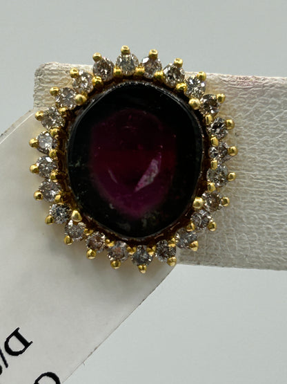 14k Solid Gold Diamond Stud Earring.14k Solid Gold Diamond Earring..