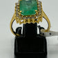 Emerald 14k Solid Gold Diamond Rings