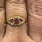 Evil Eye 14k Solid Gold Diamond Rings.Genuine handmade pave diamond Rings.