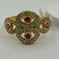 Evil Eye 14k Solid Gold Diamond Rings.Genuine handmade pave diamond Rings.