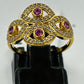 Evil Eye 14k Solid Gold Diamond Rings.Genuine handmade pave diamond Rings.