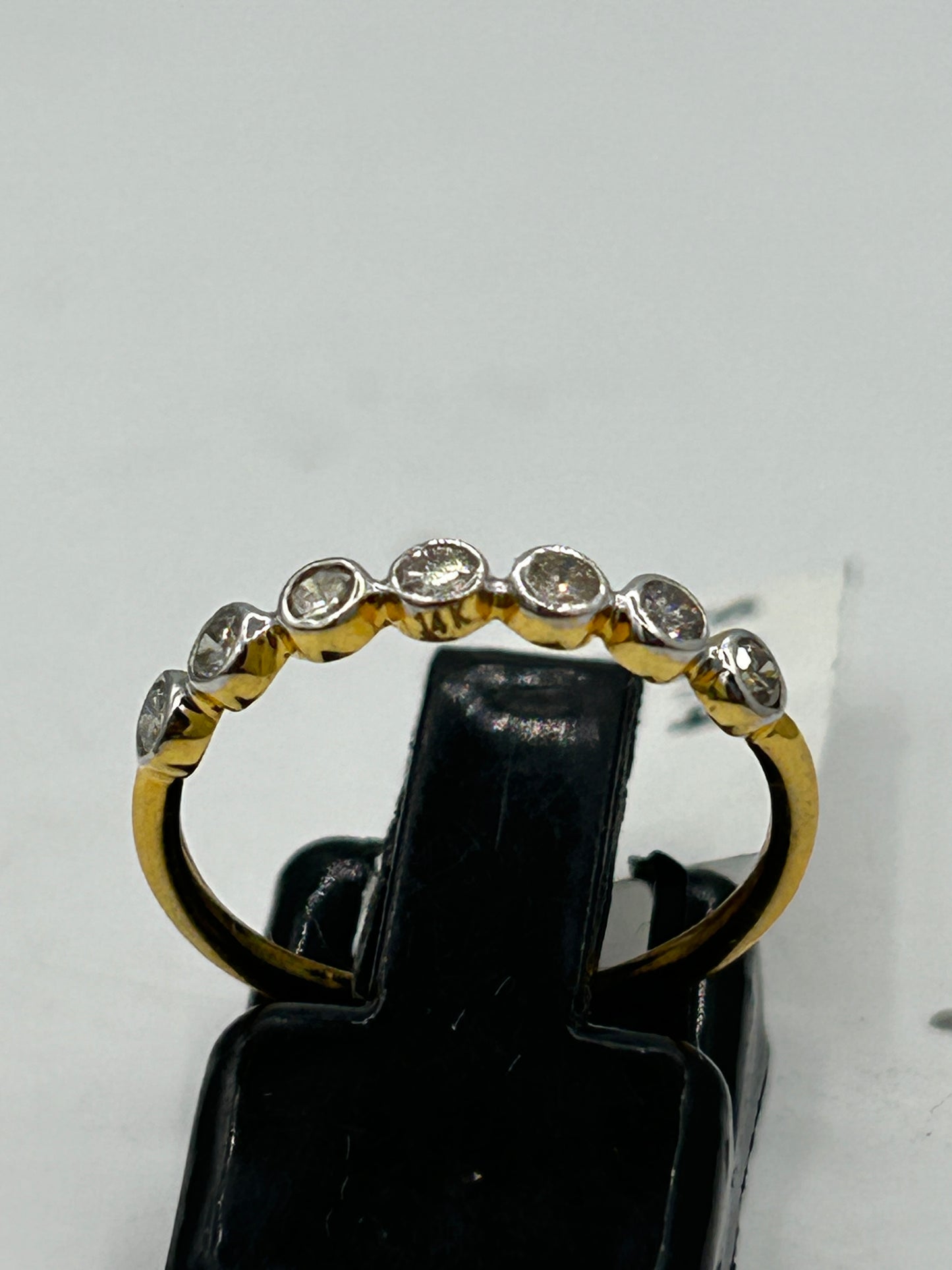 14k Solid Gold Diamond Rings.Genuine handmade pave diamond Rings.