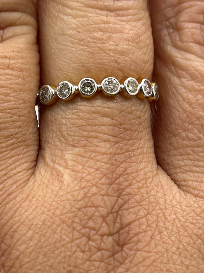 14k Solid Gold Diamond Rings.Genuine handmade pave diamond Rings.