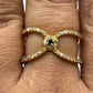14k Solid Gold Diamond Rings.Genuine handmade pave diamond Rings.